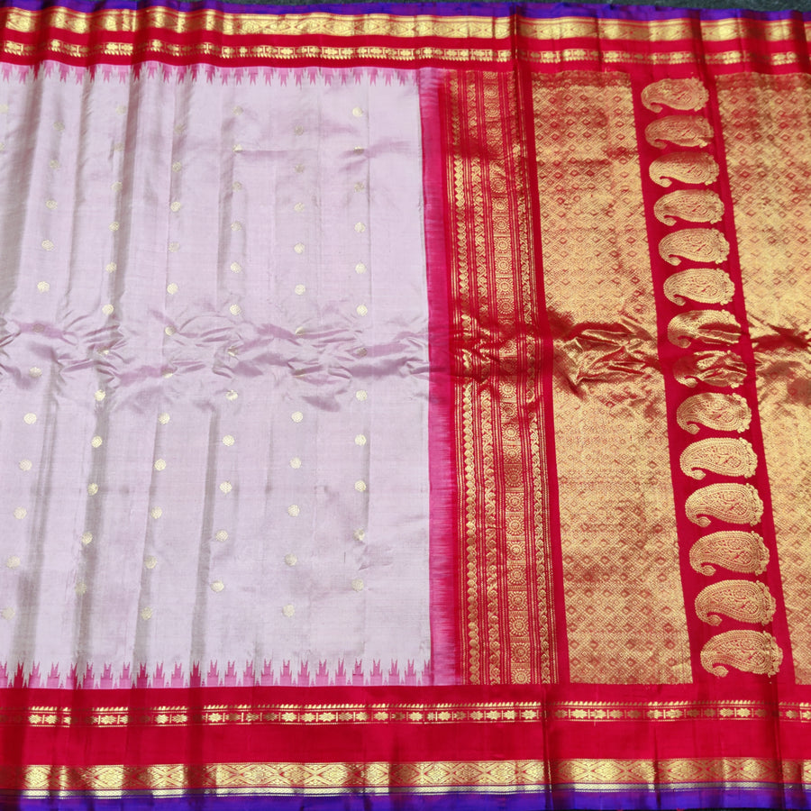 Gadwal Kuttu handloom Pure silk saree - GPS237