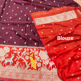 Chinon crepe silk Saree- C06