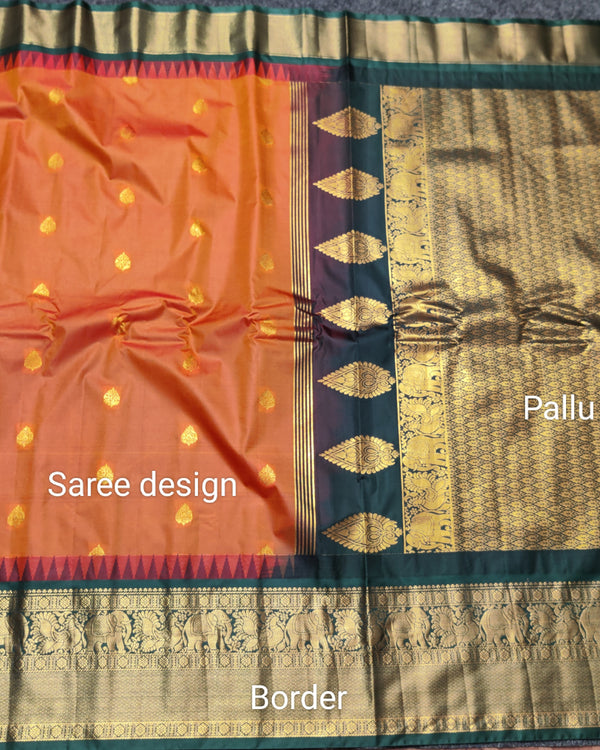 Gadwal Semi Silk Saree - GSM20 alternate view