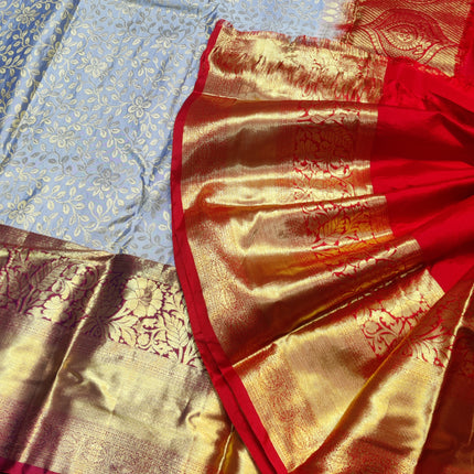 Kanchi pattu half fine bridal wear saree HF20