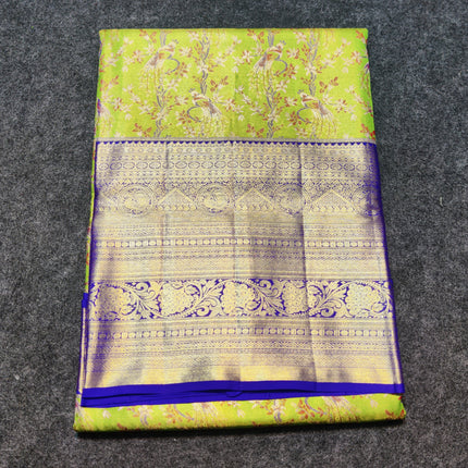 Kanchi Meenakari Brocade Pure handloom Silk Saree - KMP1780