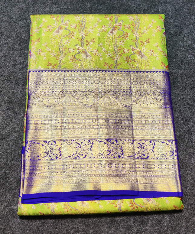 Kanchi Meenakari Brocade Pure handloom Silk Saree - KMP1780
