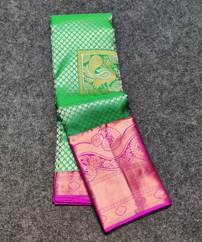 Kanchi pattu half fine Bridal Saree - HF15