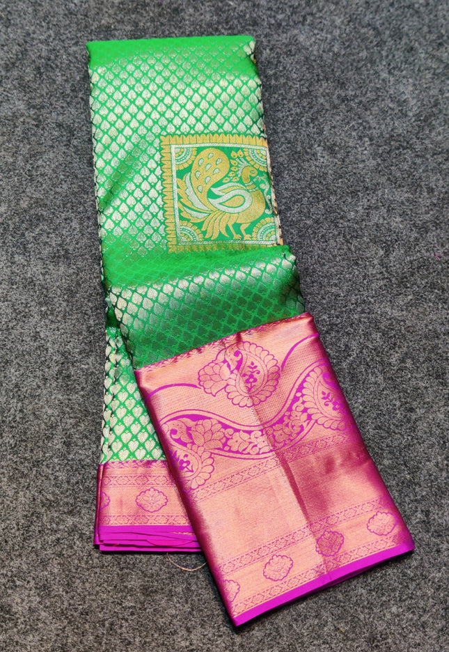 Kanchi pattu half fine Bridal Saree - HF15