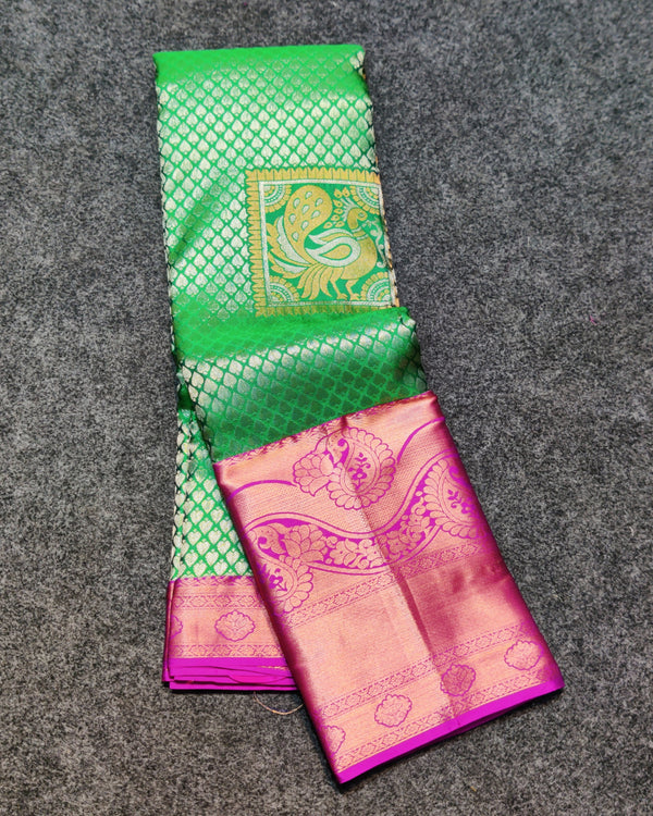 Kanchi pattu half fine Bridal Saree - HF15