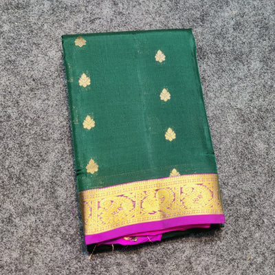Kanchipattu small border saree - KMP200