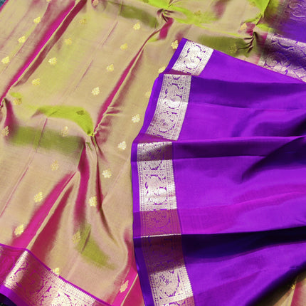 Kanchipattu small border saree - KMP205