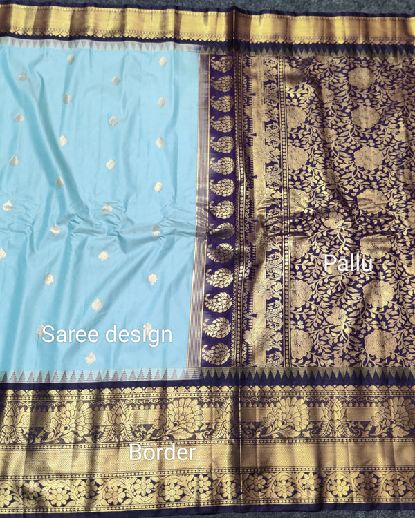 Gadwal Semi Silk Saree - GSM25 alternate view