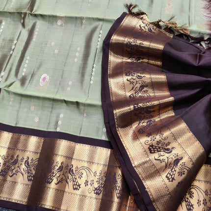 Meenakari kanchi lightweight pattu Saree - KMP3145