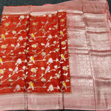 Chinon crepe silk saree -C20