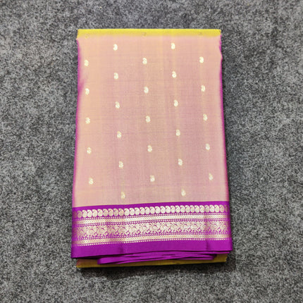 Kanchi pattu small border saree - KMP3136