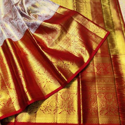 Kanchi Meenakari Brocade Pure handloom Silk Saree - KMP1796