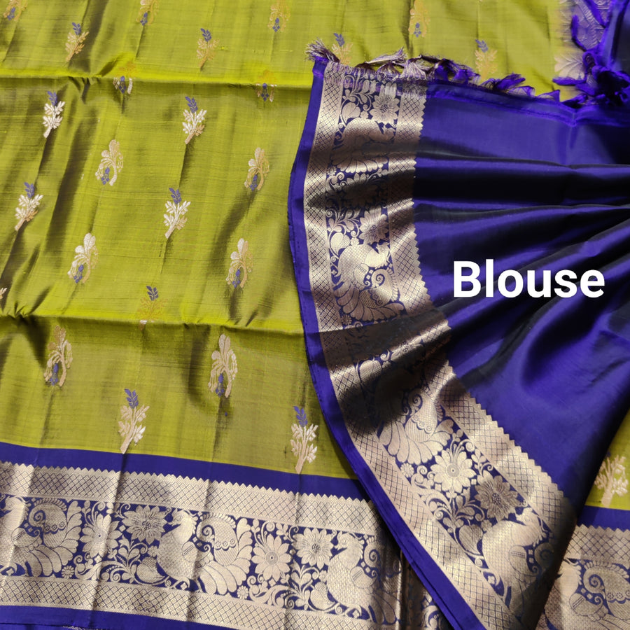 Meenakari kanchi lightweight pattu Saree - KMP21