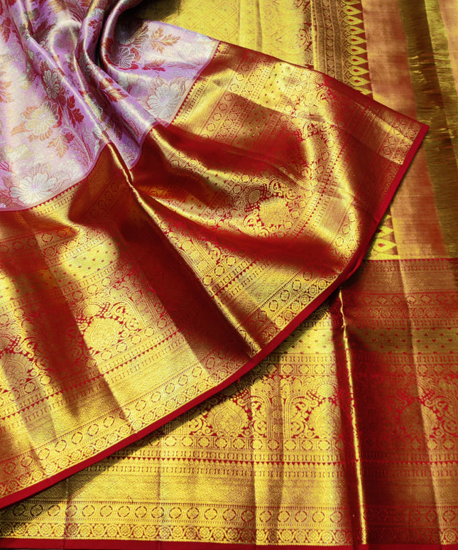 Kanchi Meenakari Brocade Pure handloom Silk Saree - KMP1788