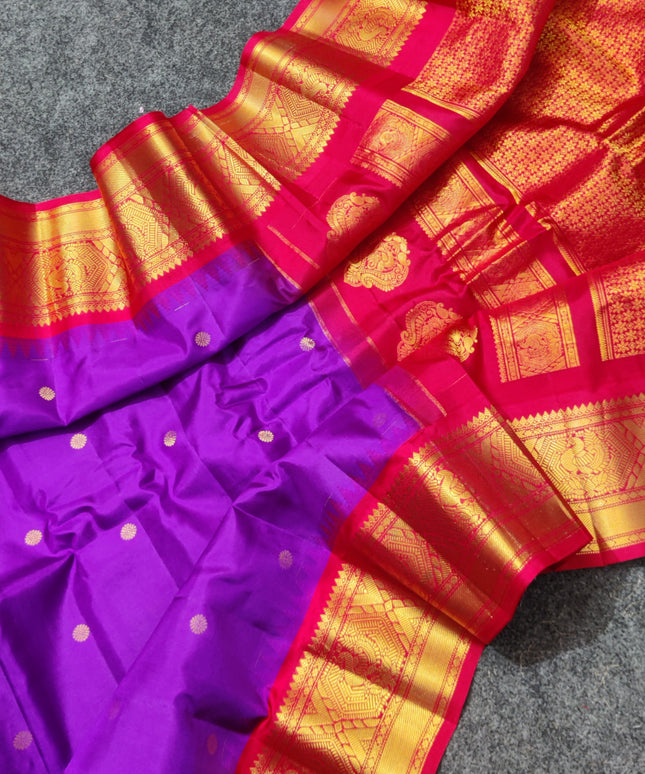 Gadwal Handloom Pure silk saree - GPS162