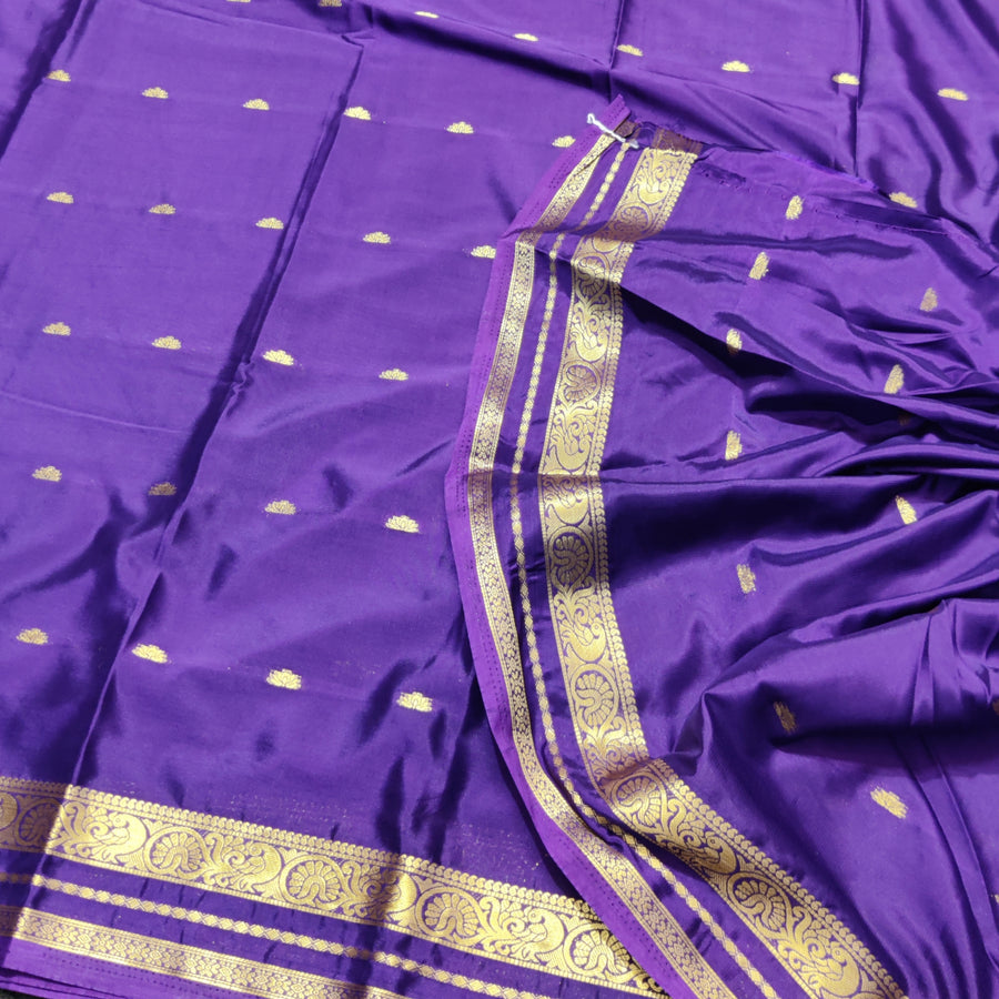 Mysore crepe semi silk saree - M10