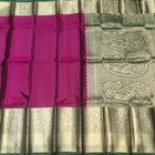 Kanchi pure plain silk Saree - KMP1572