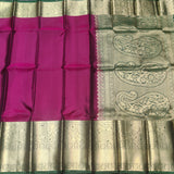 Kanchi pure plain silk Saree - KMP1572