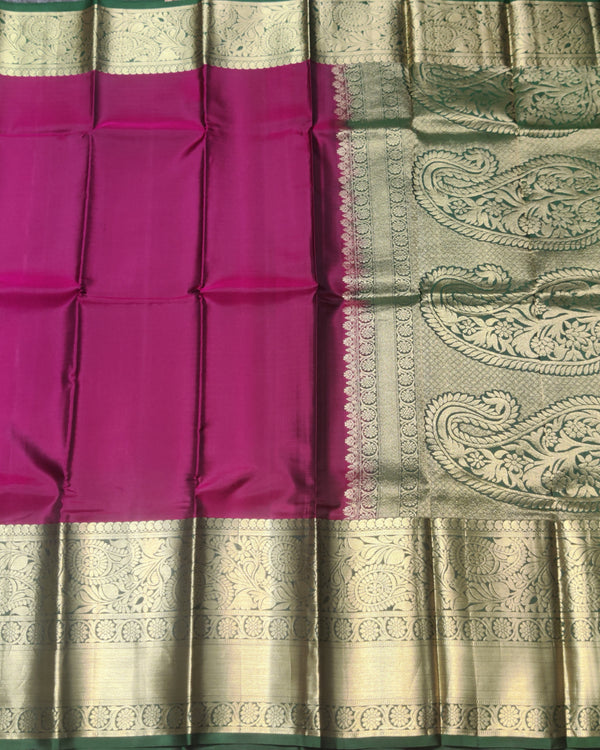 Kanchi pure plain silk Saree - KMP1572 alternate view