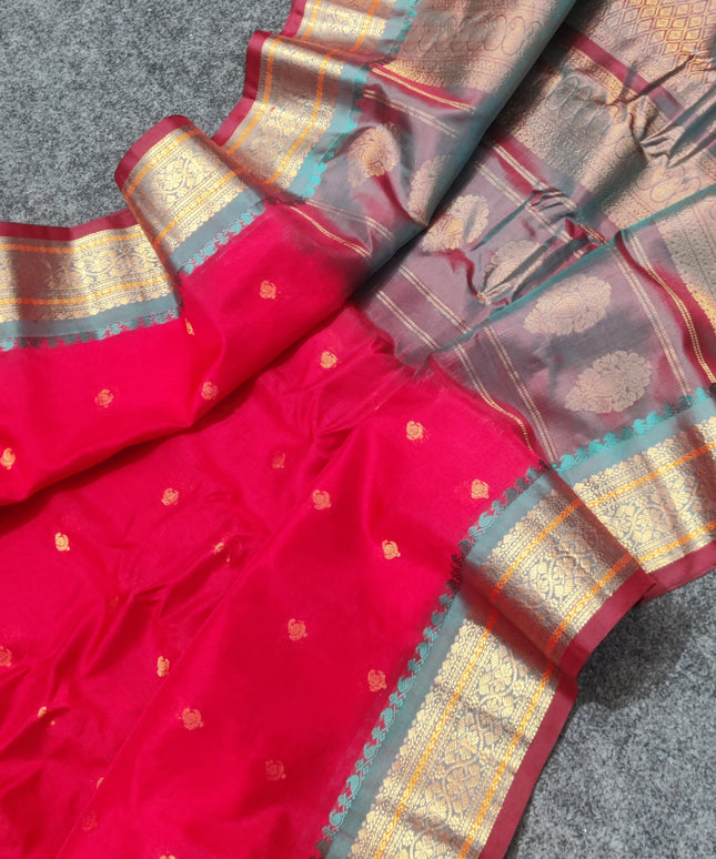 Gadwal Sico Silk Saree - GS161