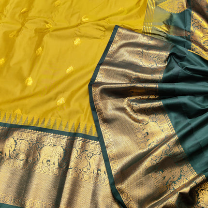 Gadwal Semi Silk Saree - GSM38