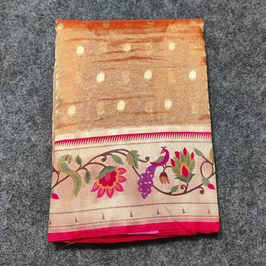 Banaras Tissue Paithani silk saree - BRS19