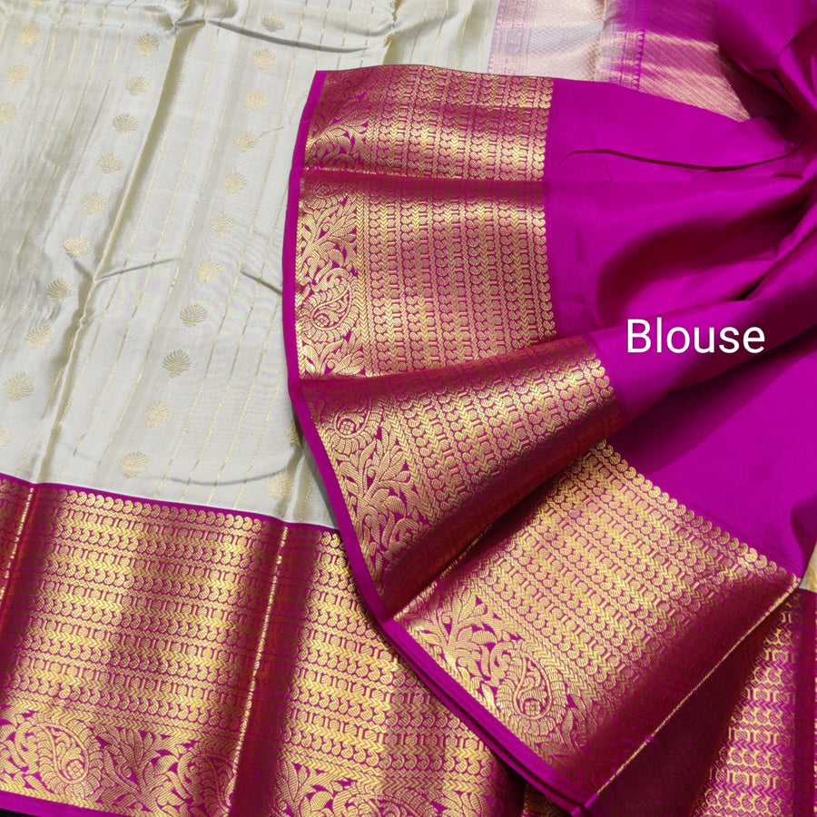 50% off Kanchi kuttu vintage Handloom saree - KMP95
