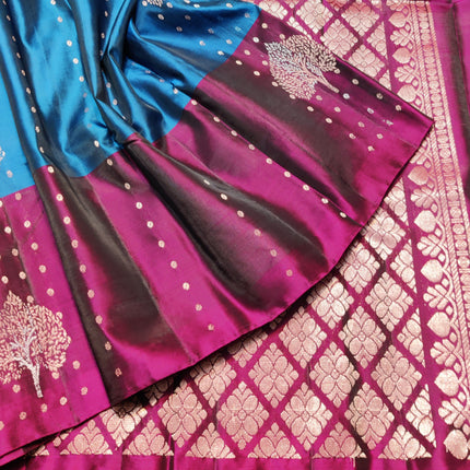 Lightweight Pattu Scurt Border Saree - LWP1079