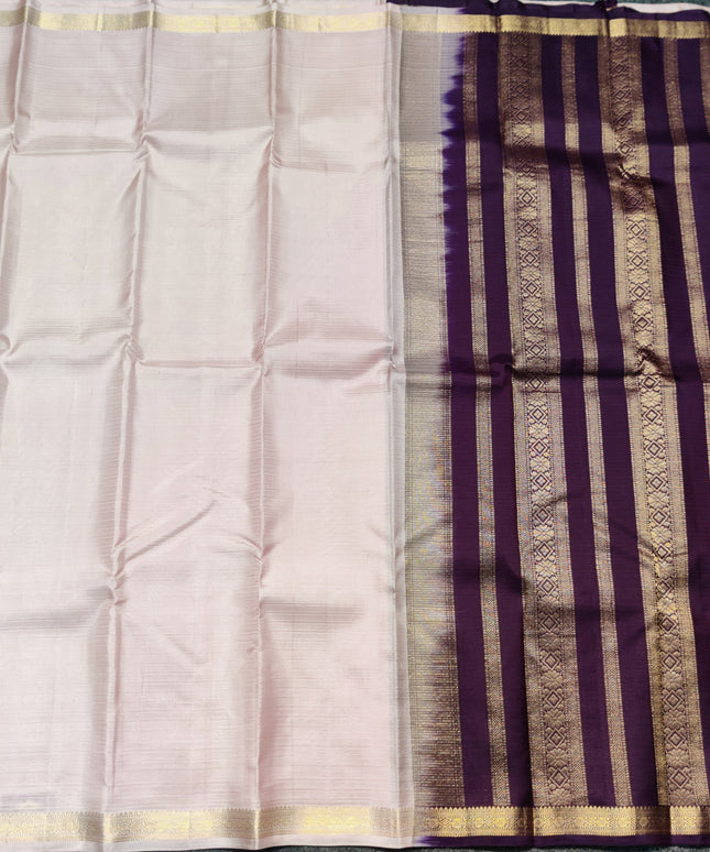 Kanchi pattu small border saree - KMP3018