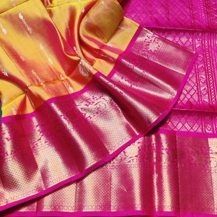 Meenakari kanchi lightweight pattu Saree - KMP3055