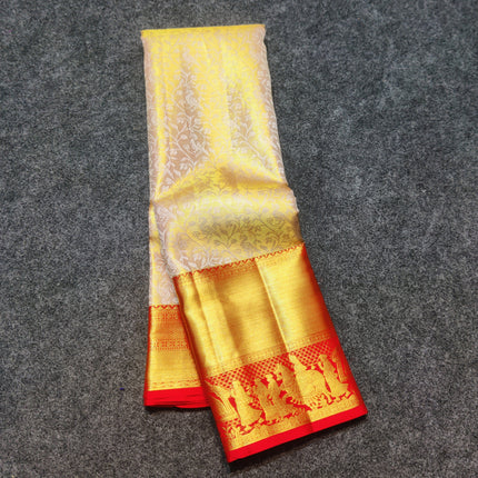 Kanchi Pattu Golden zari Bridal saree - KMP3037