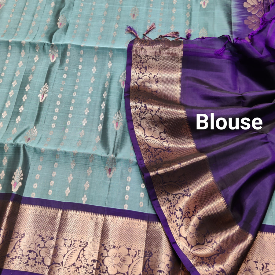 Meenakari kanchi lightweight pattu Saree - KMP18
