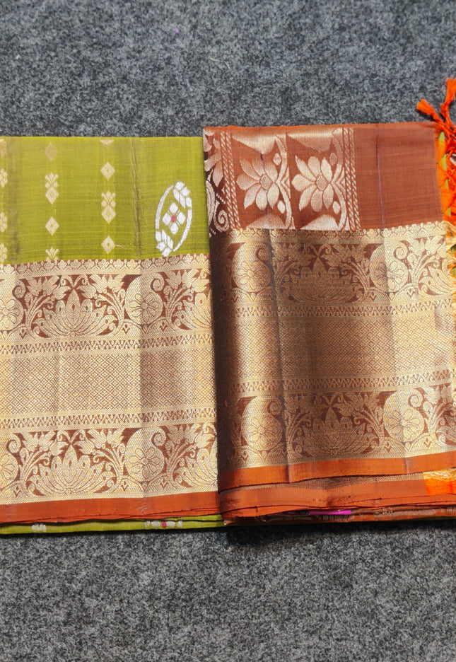 Meenakari kanchi lightweight pattu Saree - KMP3121