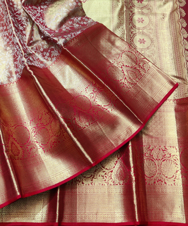 Kanchi Pattu Wedding Saree @35% Off -KMP63