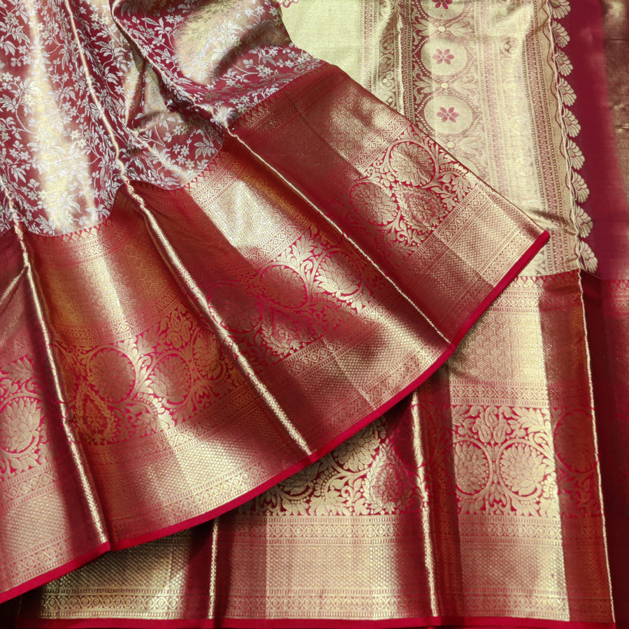 Kanchi Pattu Wedding Saree @35% Off -KMP63