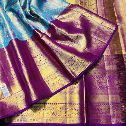 Kanchi Meenakari Brocade Pure handloom Silk Saree - KMP1793