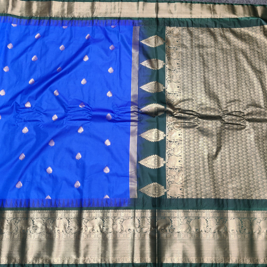 Gadwal Semi Silk Saree - GSM14