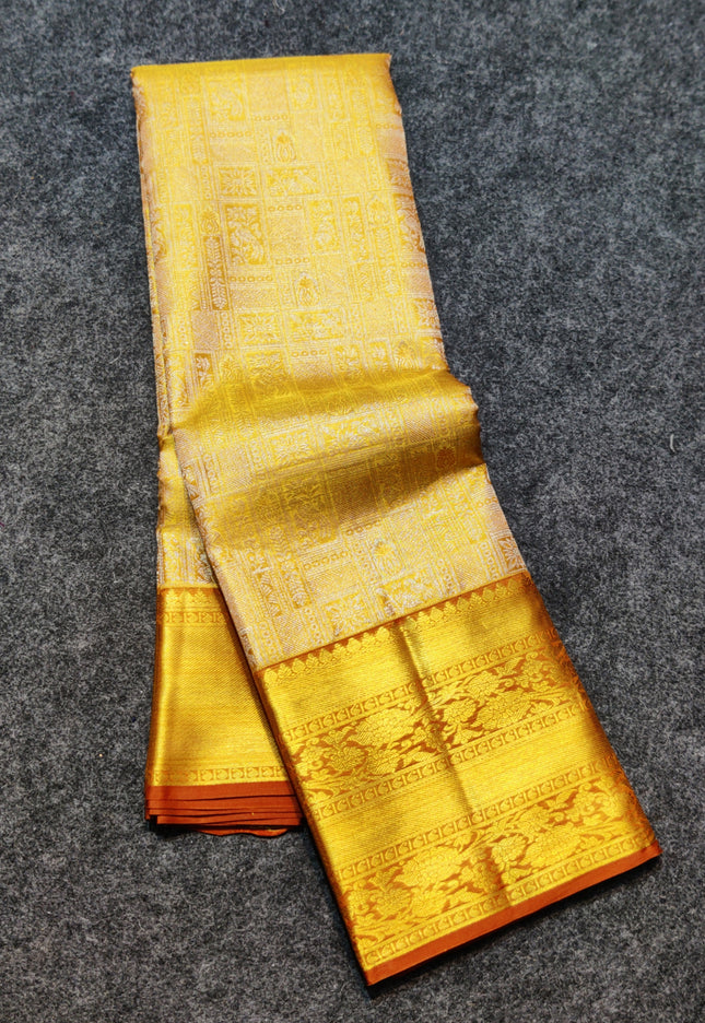 Kanchi Pattu Wedding Sarees @50% Off -KMP1746