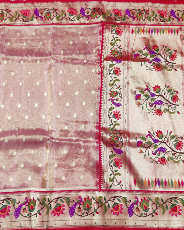 Banaras Tissue Paithani silk saree - BRS16 alternate view