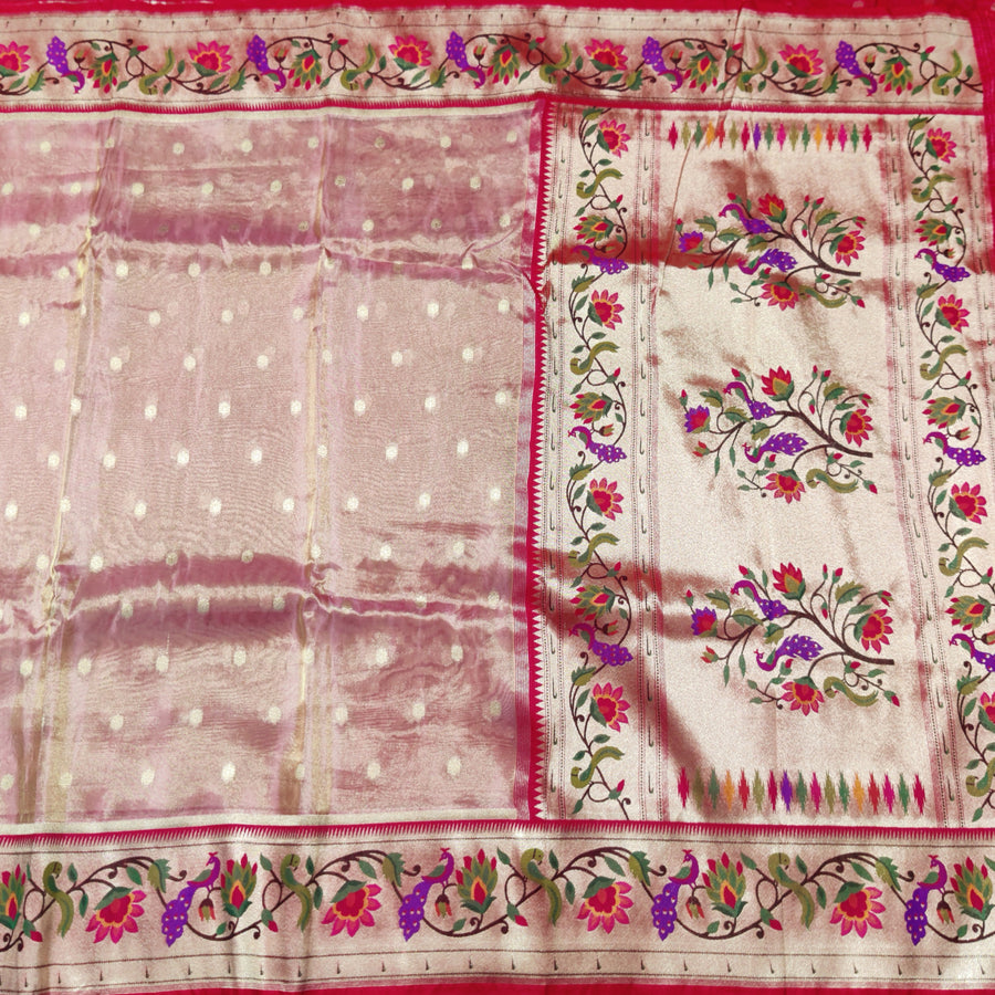 Banaras Tissue Paithani silk saree - BRS16