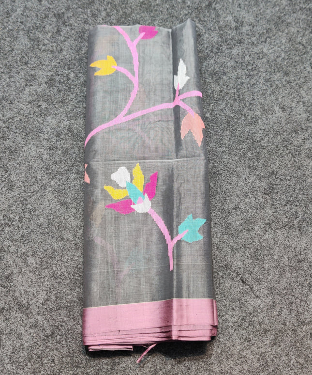 Jamdani handloom pure silk - JM11