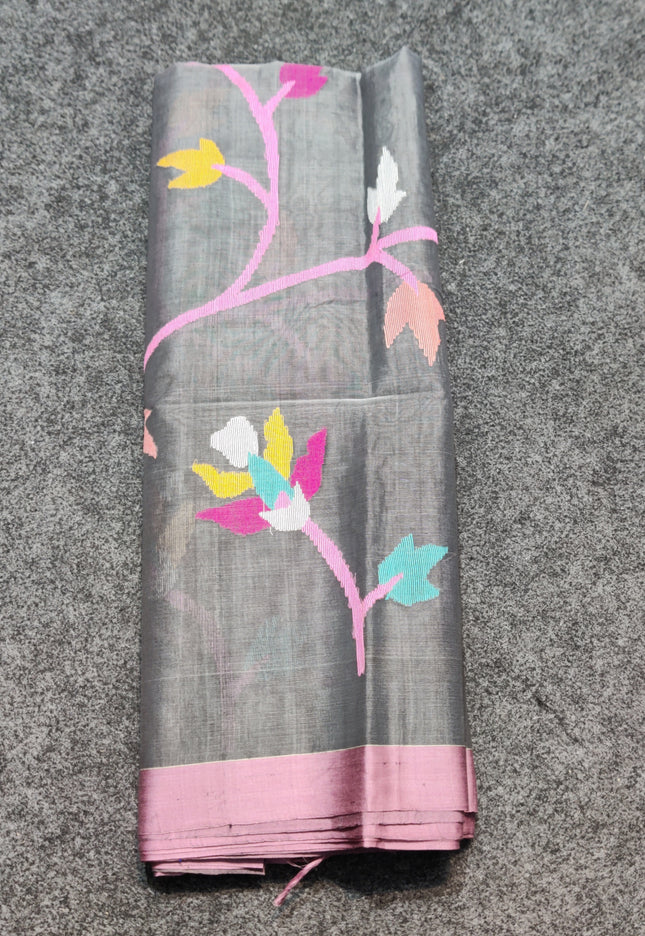 Jamdani handloom pure silk - JM11