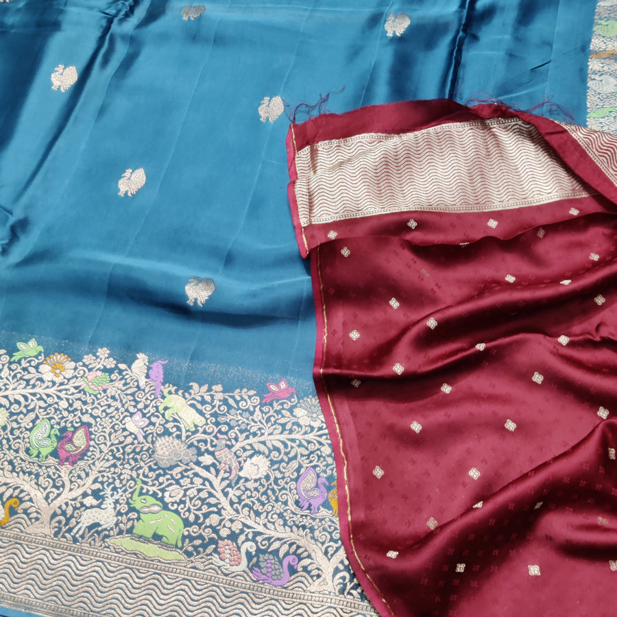 Mashru satin Silk Saree- MS22