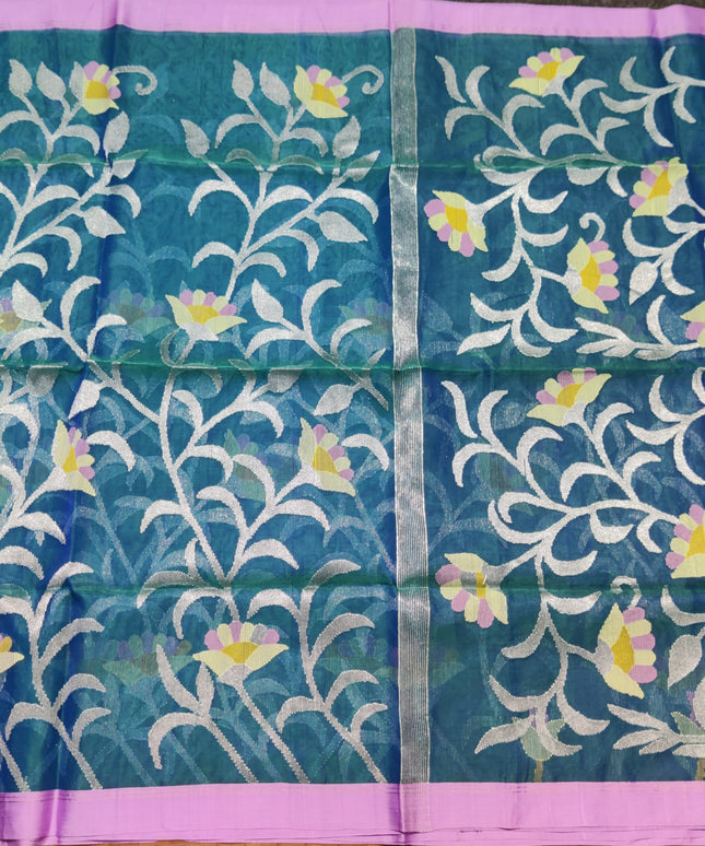Jamdani handloom pure silk - JM09