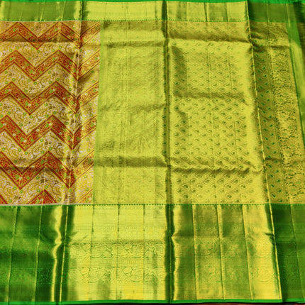 Kanchi Meenakari Brocade Pure handloom Silk Saree - KMP1786