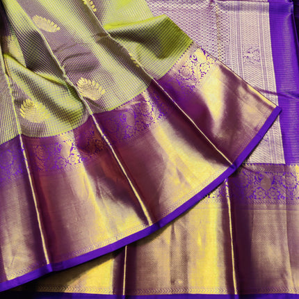 Kanchi Pure Checks Handloom Pattu Saree - KMP165