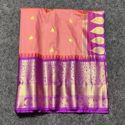 Gadwal Semi Silk Saree - GSM19