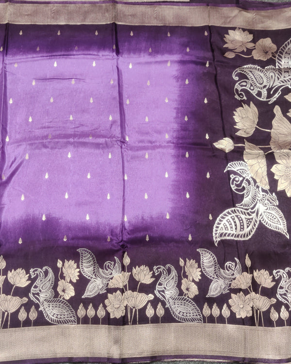 Satin Silk Saree- SA07 alternate view