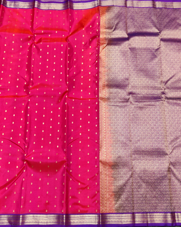 Kanchi pattu small border saree - KMP248 alternate view