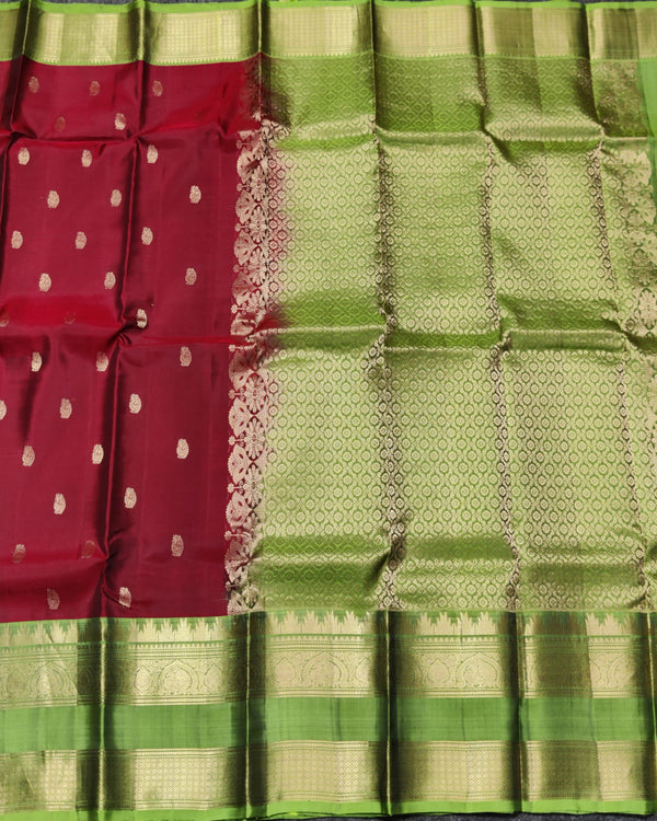 Kanchi Vintage Gap border pattu - KMP254 alternate view
